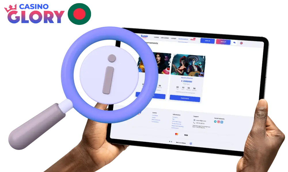 Overview of the main features of Glory Casino